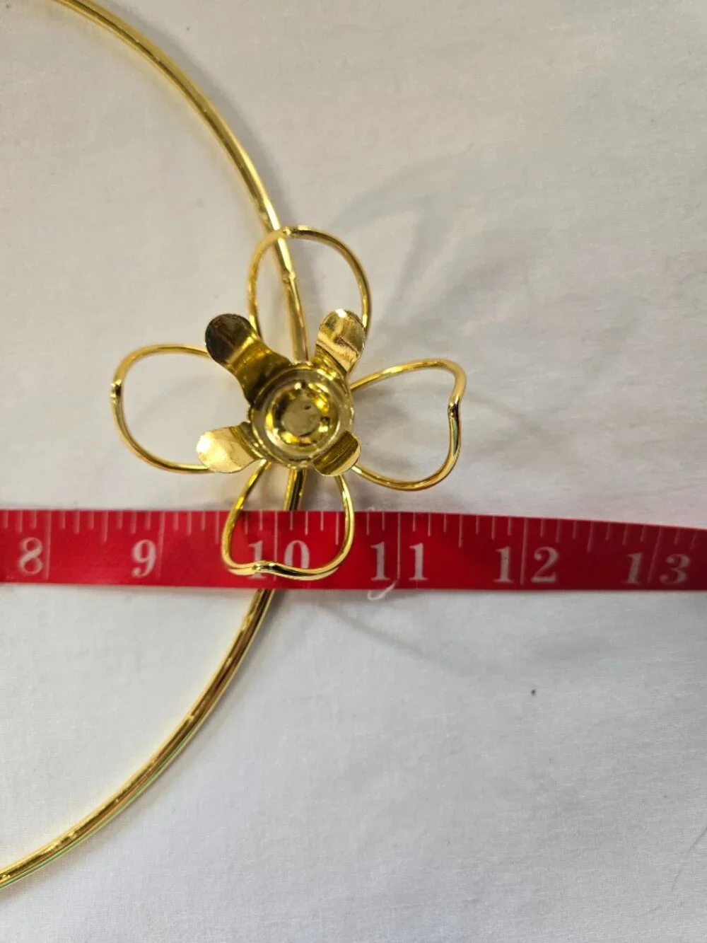 Vintage Metal Gibson Advent-Ring Wreath Candle Holder Christmas